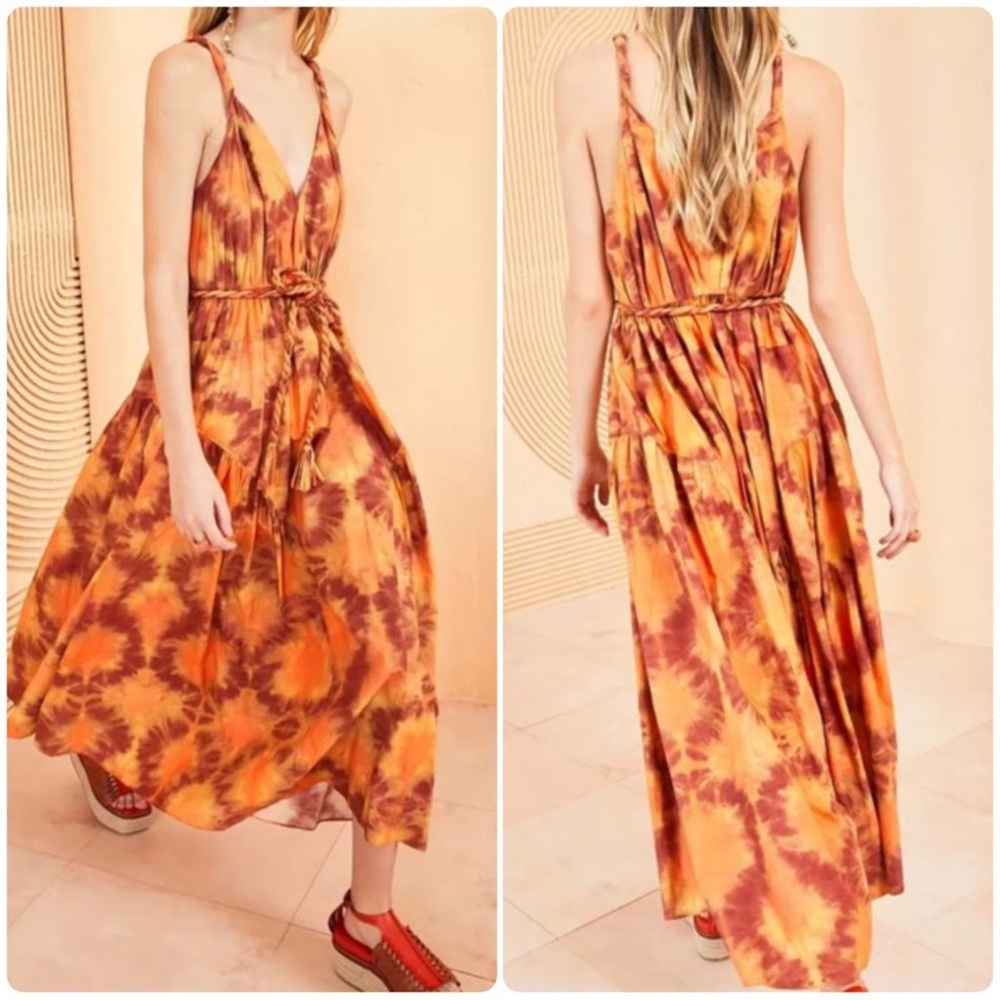 Ulla Johnson Valentina Dress in Red Topaz